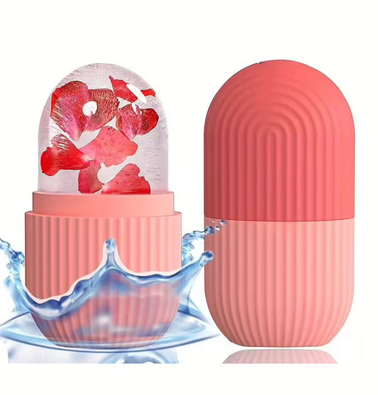 Silicone Ice Roller for Face & Eyes – Reusable Cooling Mold for Puffiness & Glow Therapy