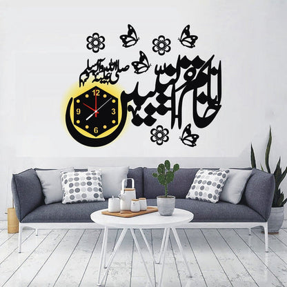 ANA KHATMUN NABIYEEN S.A.W WALL CLOCK WITH LIGHT A60